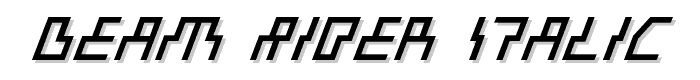 Beam Rider Italic font